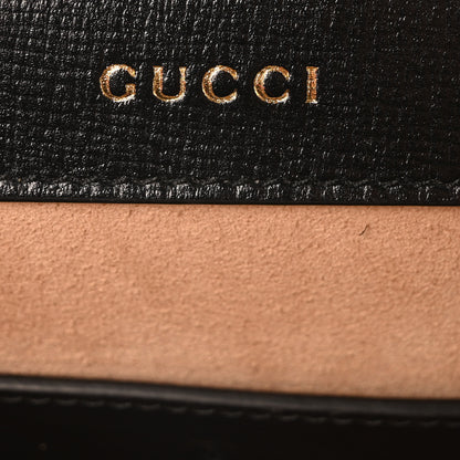 Gucci Azalea Calfskin Web Monochrome Small Horsebit 1955 Shoulder Bag Black 6 of 11