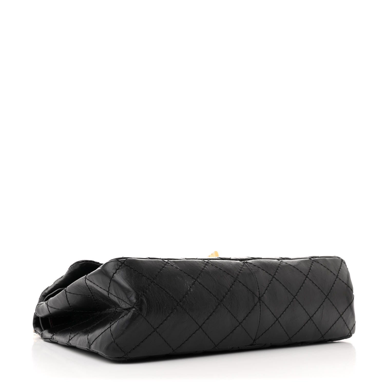 Chanel Aged Calfskin Quilted 2.55 Reissue 226 Flap Black 4 of 13