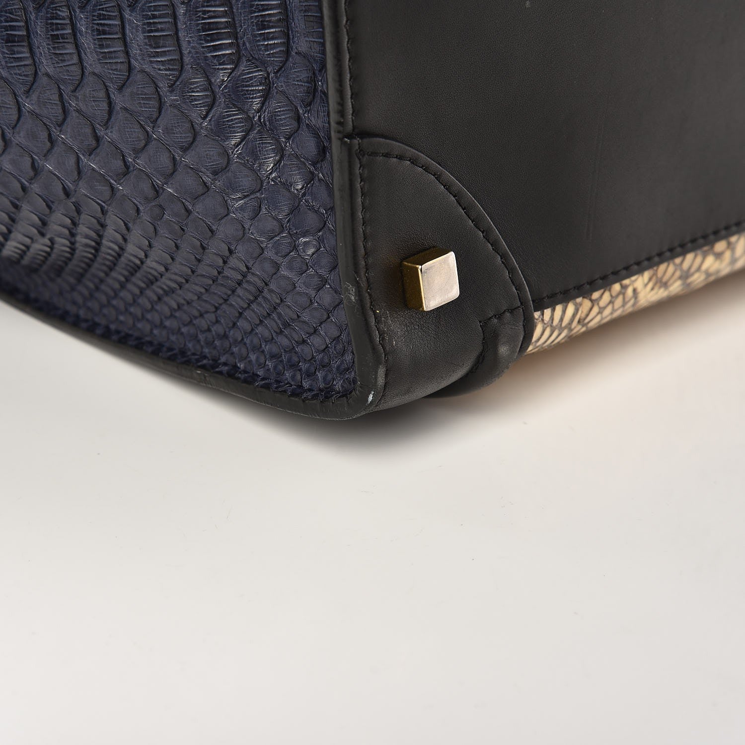 Celine Cobra Mini Luggage Black Navy Khaki 15 of 17