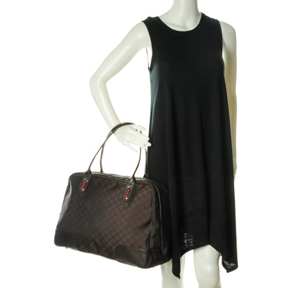 Gucci Nylon Monogram Large Princy Duffle Bag Dark Brown 2 of 7