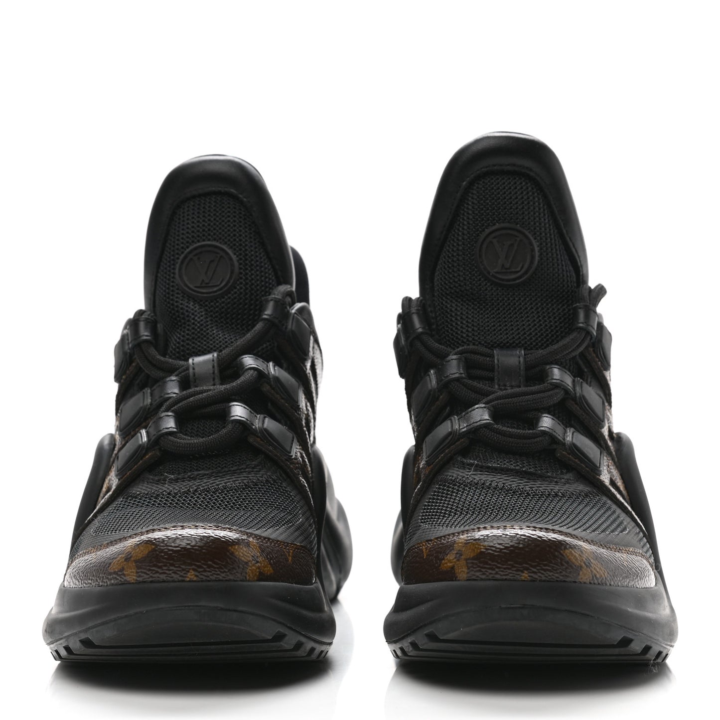 Calfskin Patent Monogram LV Archlight Sneakers 35.5 Black