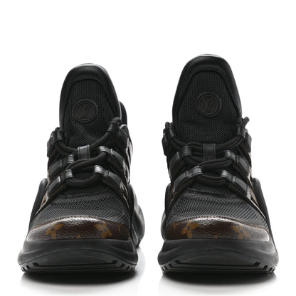 Louis Vuitton Calfskin Patent Monogram LV Archlight Sneakers 35.5 Black 2 of 8