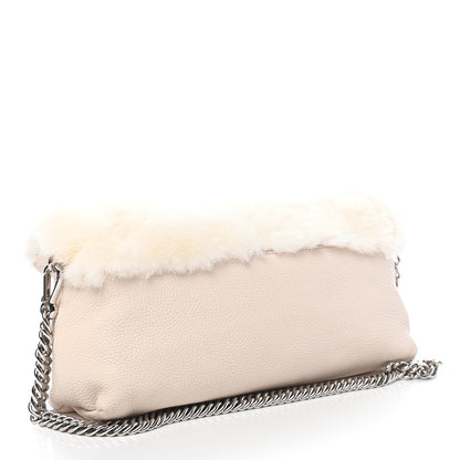 Burberry Prorsum Grainy Calfskin Mink Chain Bag Stone 2 of 8