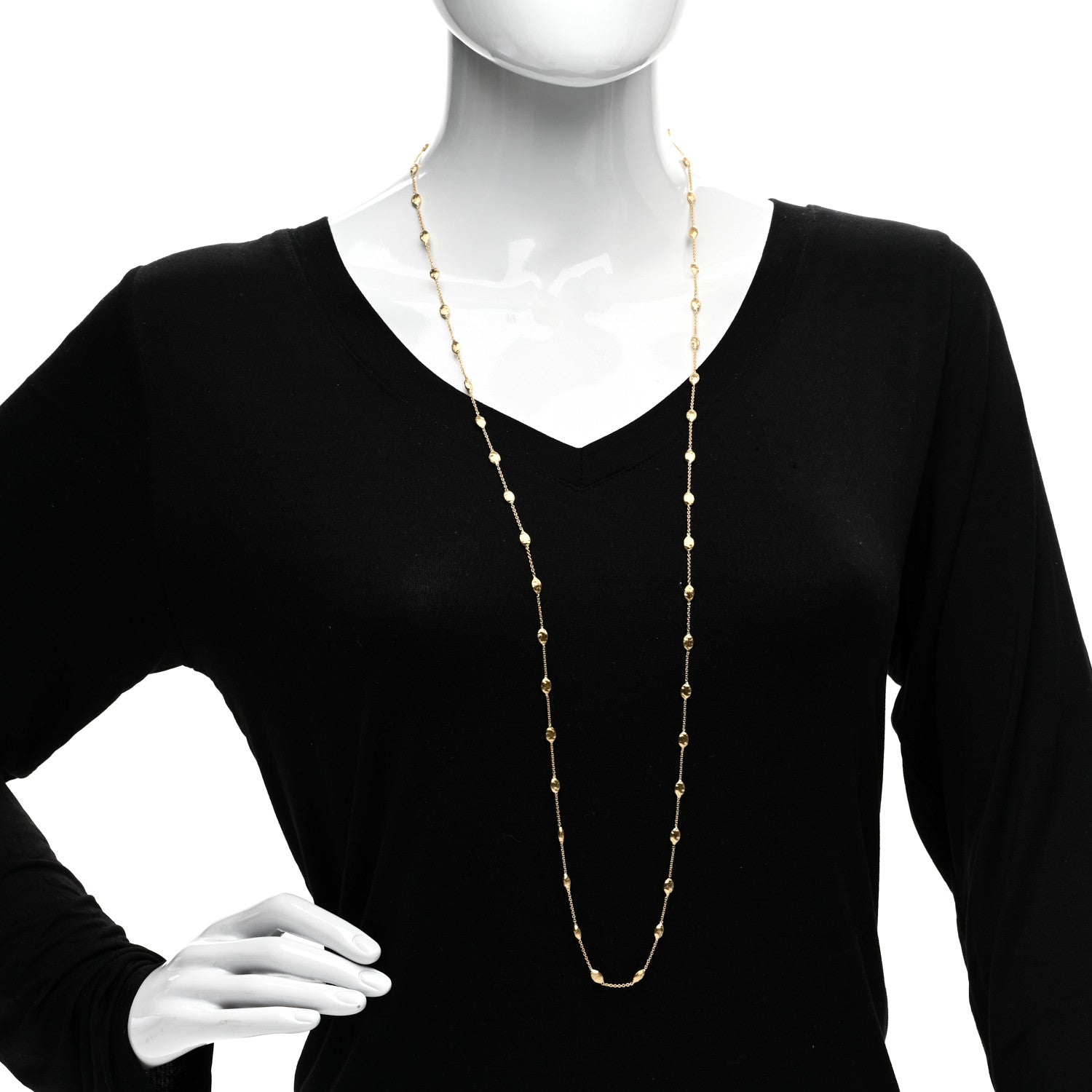 Marco Bicego 18K Yellow Gold Siviglia Long Necklace 2 of 4