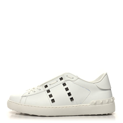 Valentino Garavani Calfskin Rockstud Untitled Open Sneakers 40 White 1 of 9