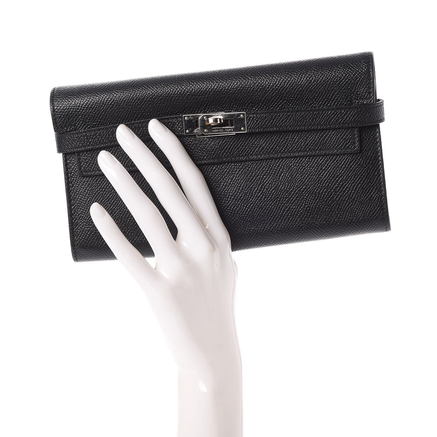 Epsom Kelly Longue Wallet Black