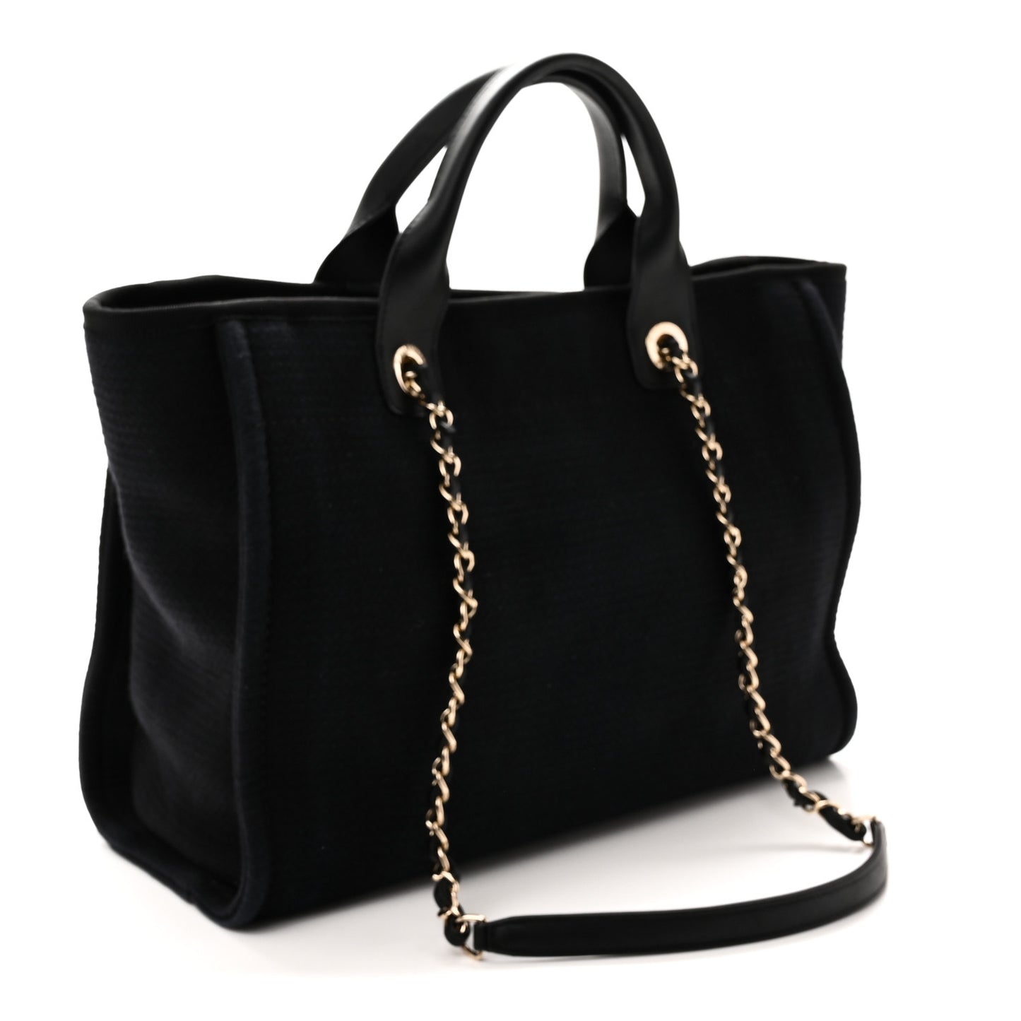 Mixed Fibers Small Deauville Tote Black