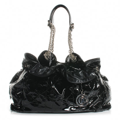 Christian Dior Patent Cannage Medium Le Trente Tote Black 1 of 7