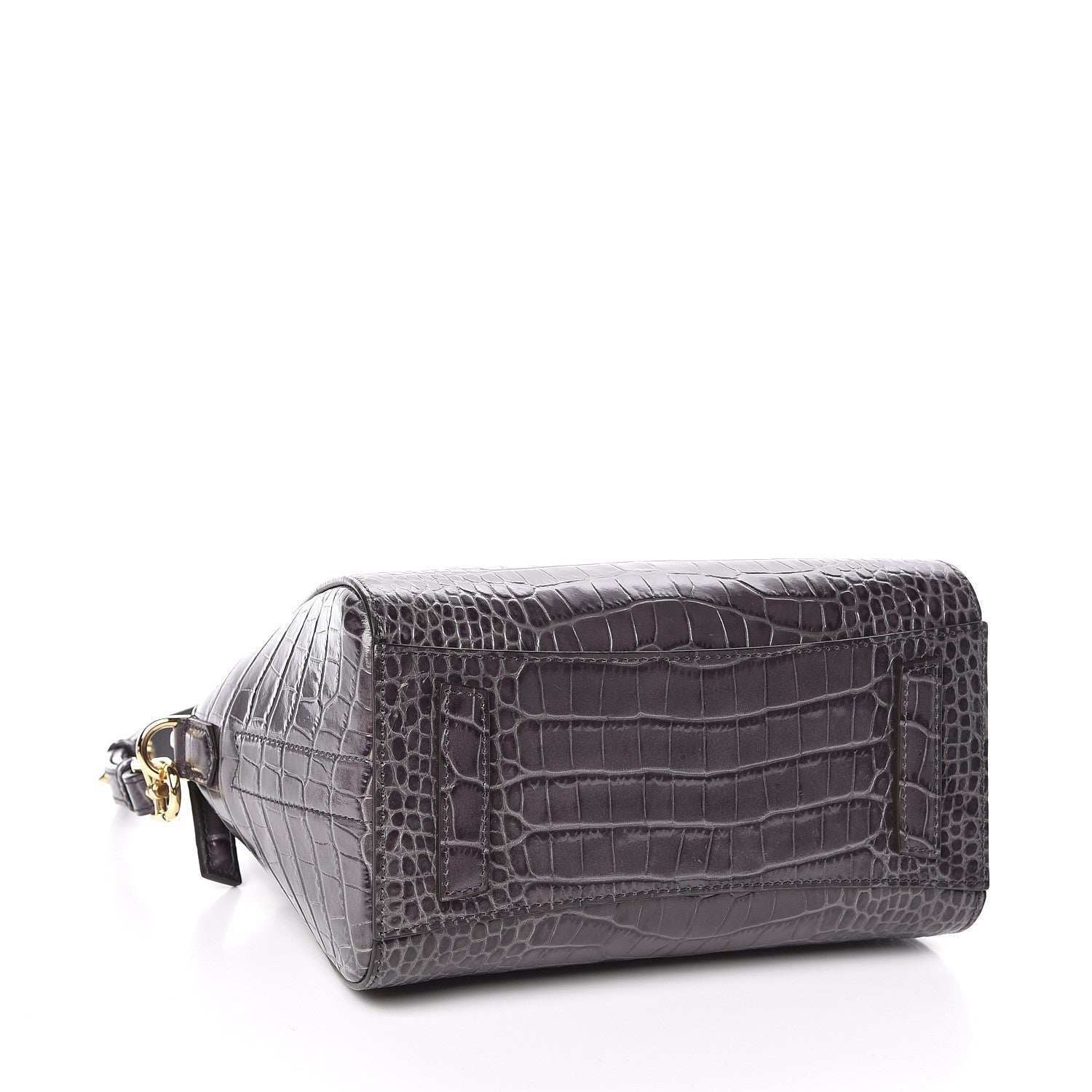Givenchy Calfskin Crocodile Embossed Mini Antigona Storm Grey 4 of 10