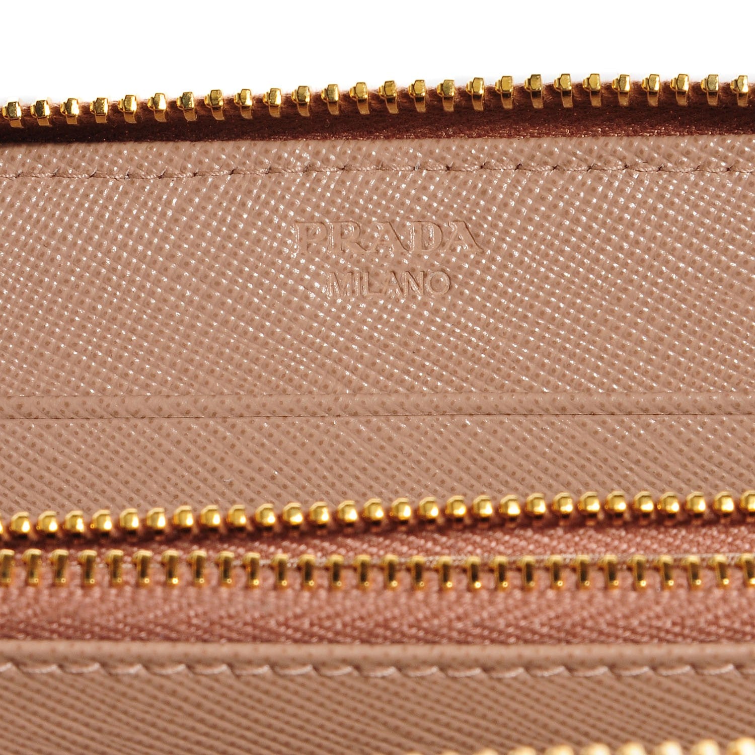 Prada Saffiano Fiocco Bow Zip Around Wallet Cammeo 8 of 9