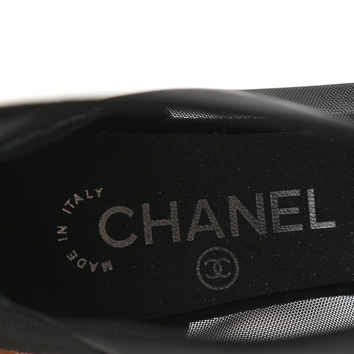 Chanel Mesh Suede Cap Toe Embellished Short Boots 37 Black 7 of 9