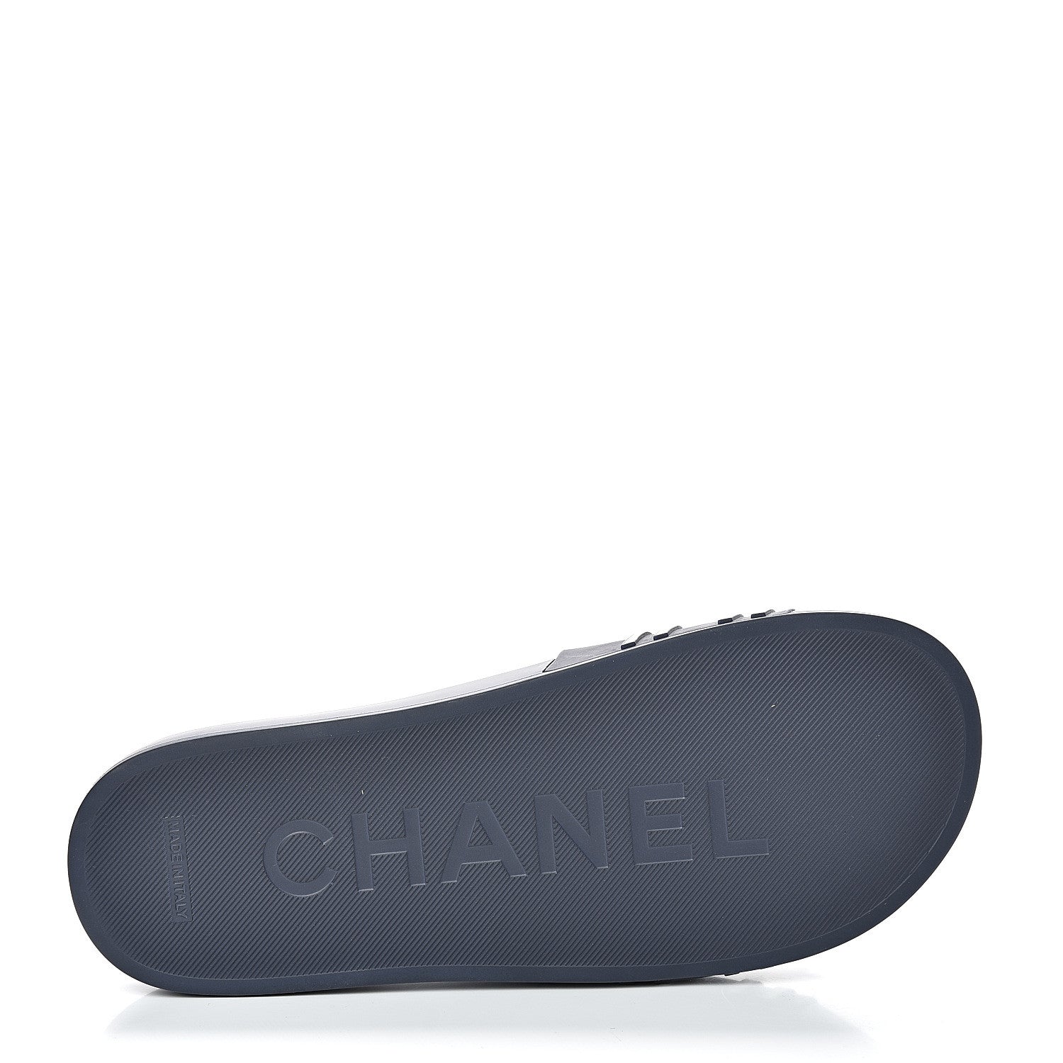 Chanel PVC CC Mules Sandals 39 Navy Gold 6 of 10