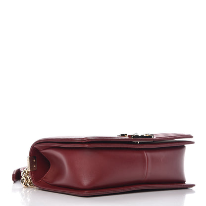 Chanel Lambskin Quilted Medium Boy Flap Dark Red 4 of 7