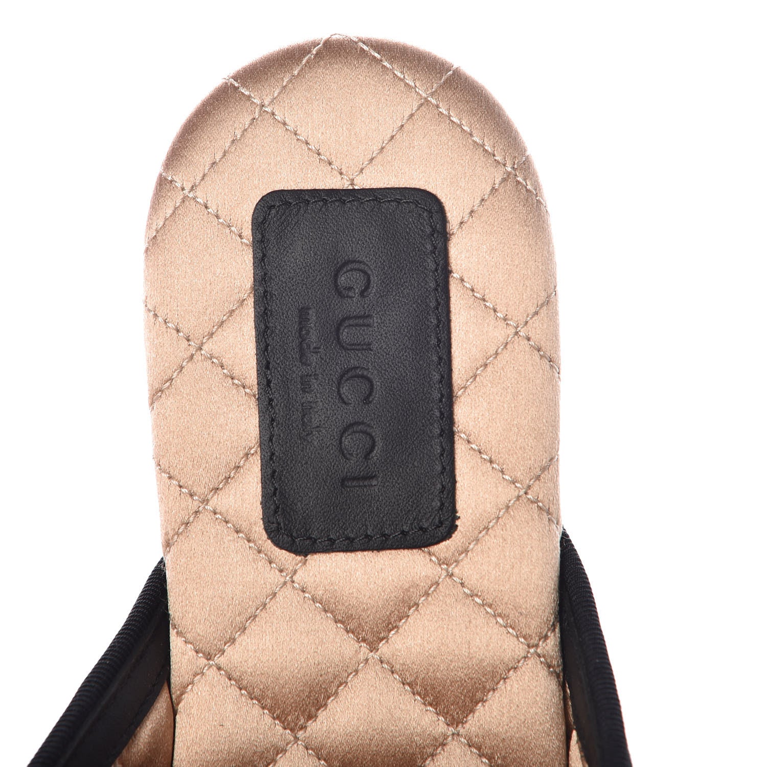 Gucci Velvet Silk Embellished Platform Detachable Slide 38.5 Black 9 of 13