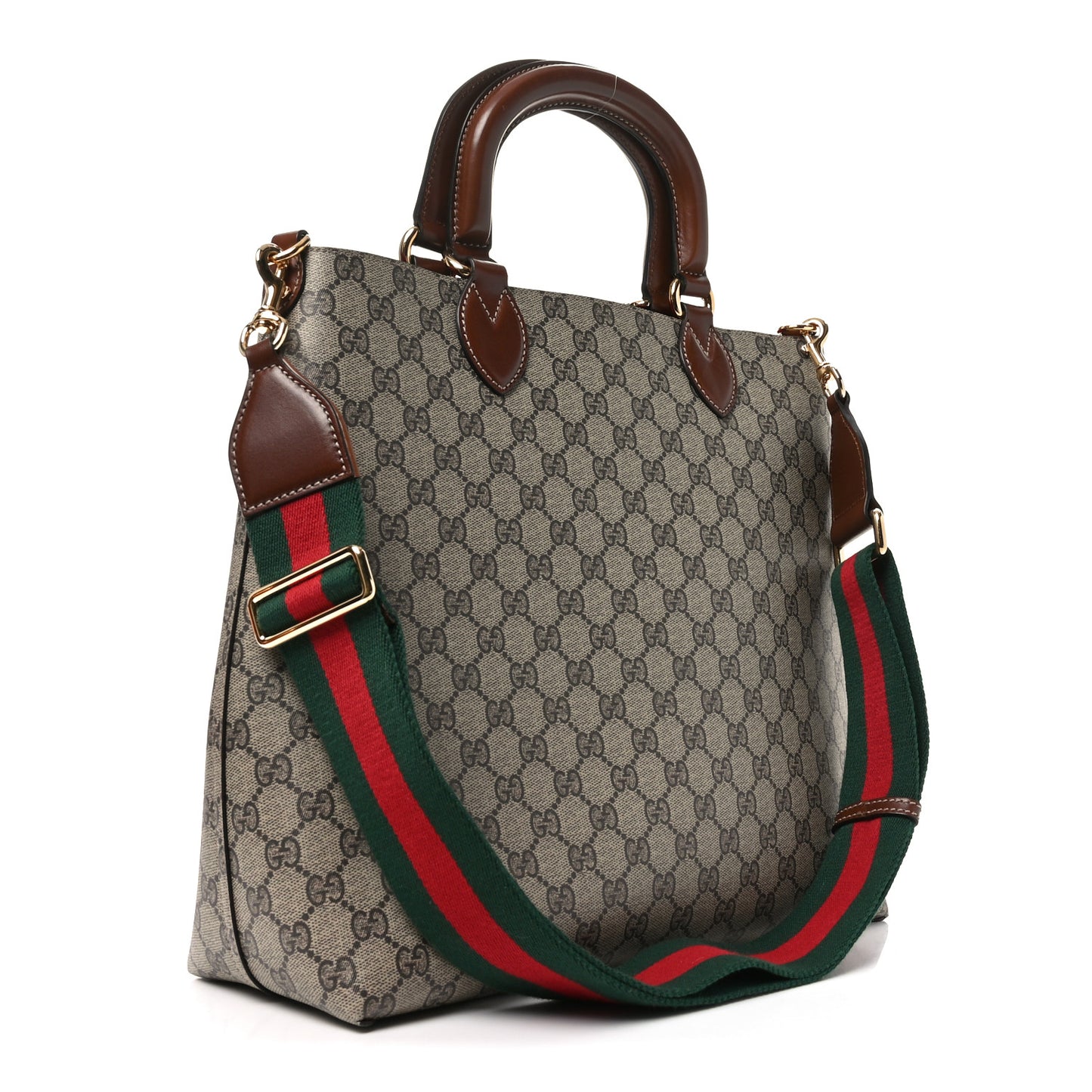 GG Supreme Monogram Reversible Tote Beige Tuscany