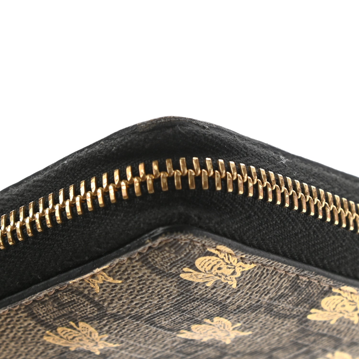 Gucci GG Supreme Monogram Bees Zip Around Wallet 11 of 11