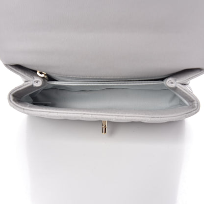 Chanel Caviar Quilted Mini Coco Handle Flap Light Grey 5 of 11