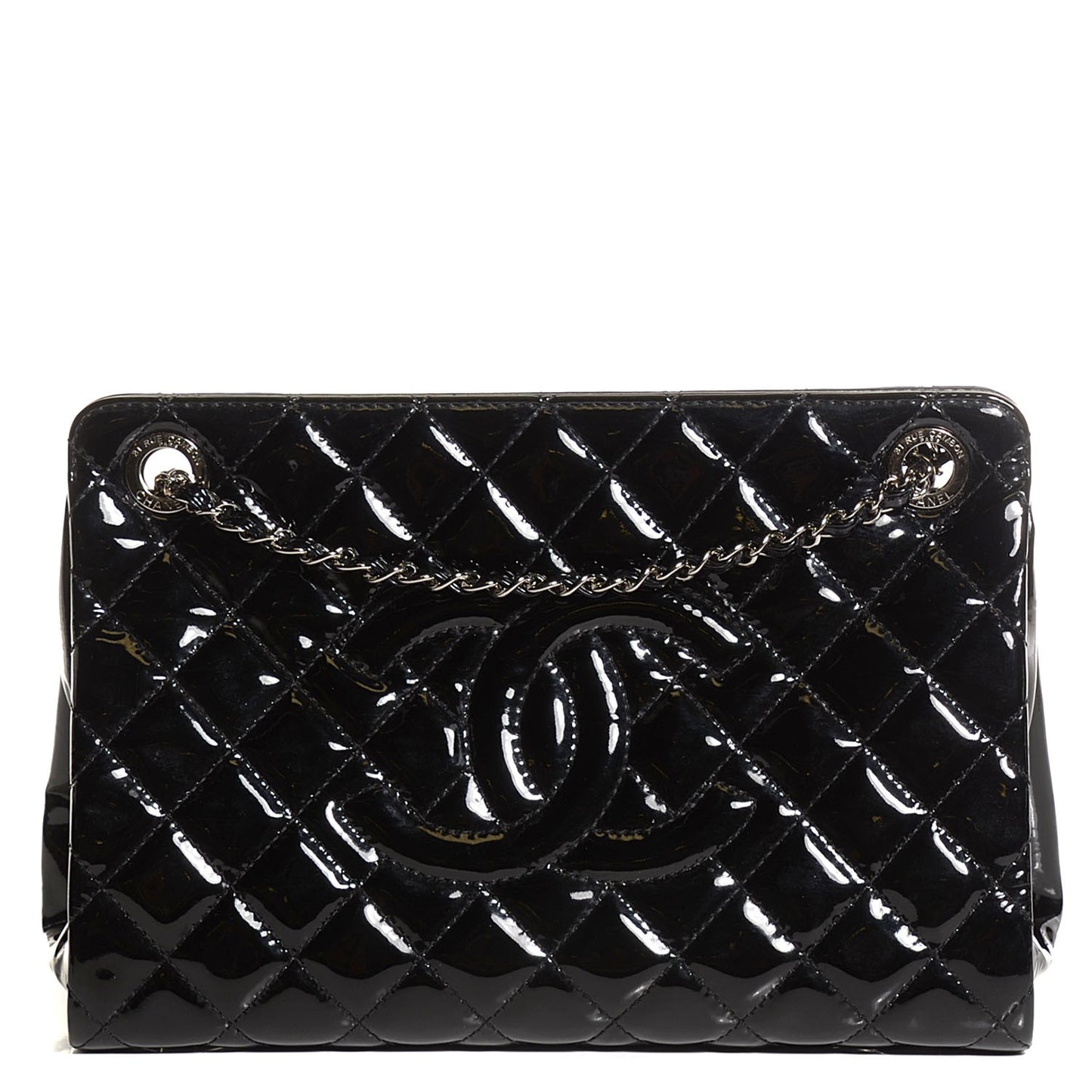 Patent Quilted Timeless CC Tote