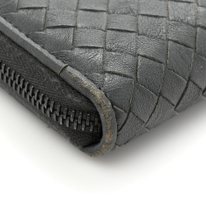 Bottega Veneta Nappa Intrecciato Zip Around Wallet Grey Multicolor 11 of 15