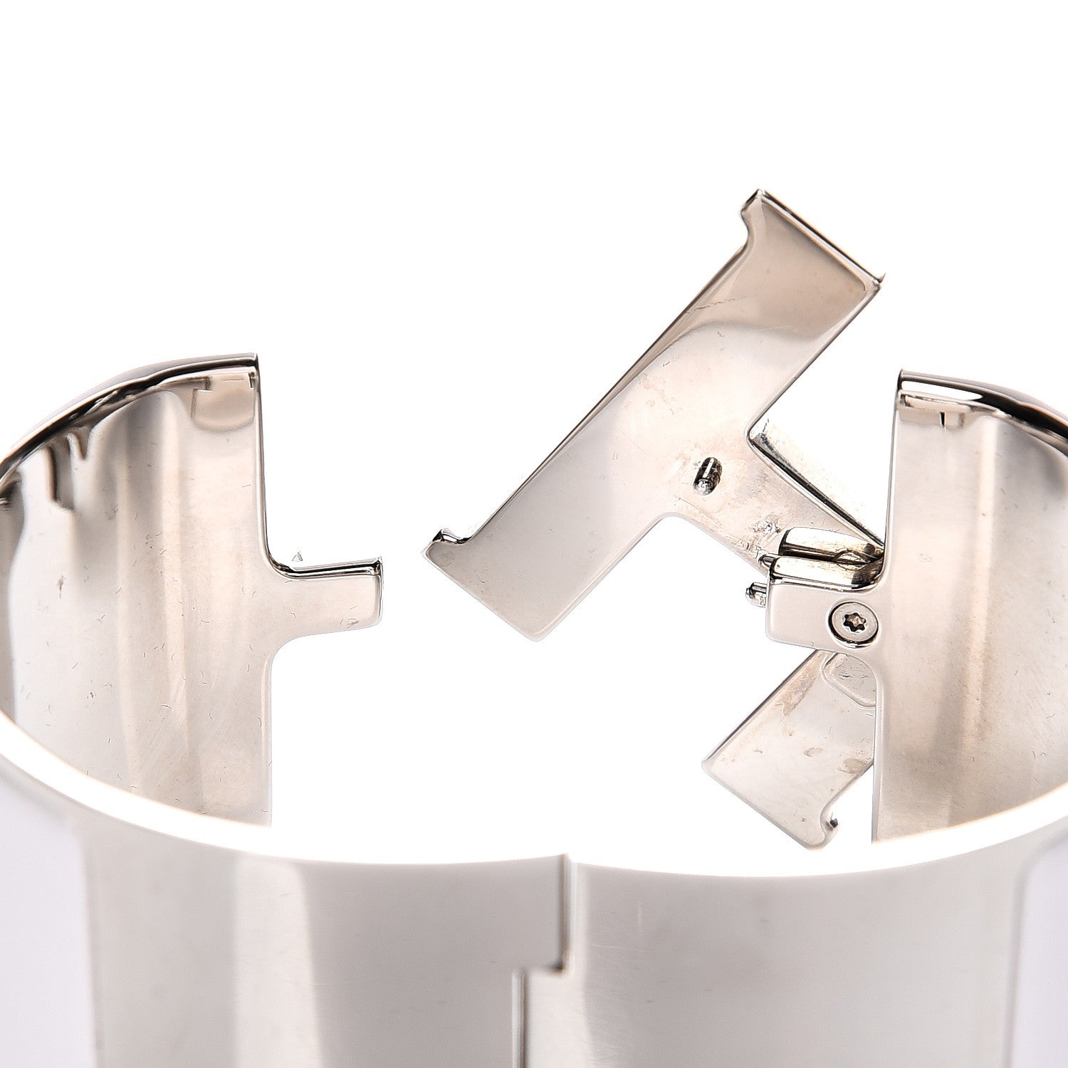 Hermes Enamel Extra Wide Clic Clac H Bracelet PM White 5 of 5