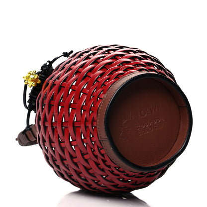 Loewe X SPIRITED AWAY Woven Calfskin Lantern Bag Rouge 3 of 9