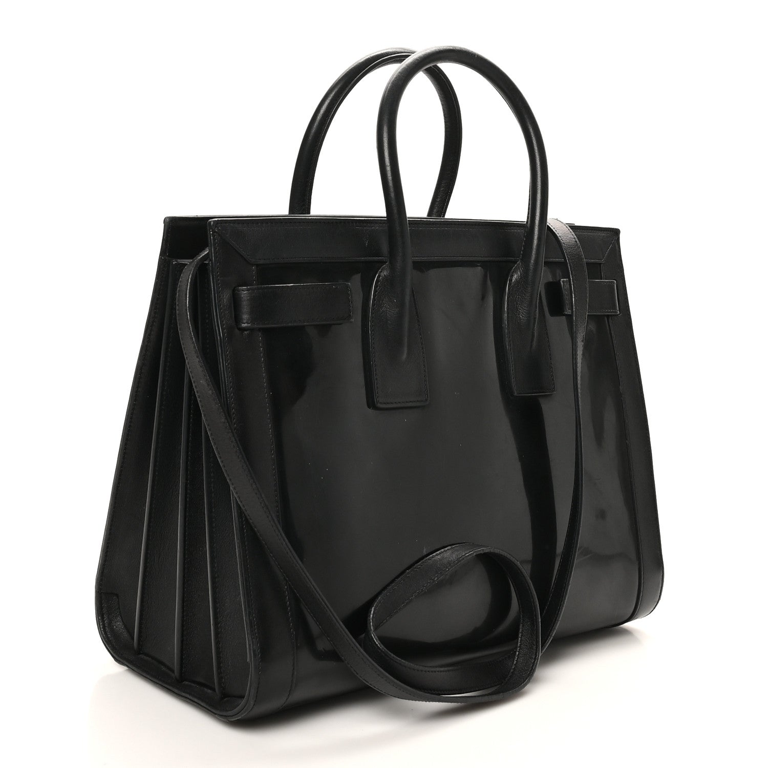 Saint Laurent Patent Calfskin Small Sac de Jour Black 2 of 11
