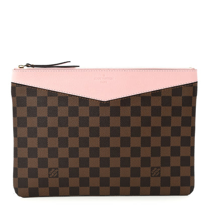 Louis Vuitton Damier Ebene Daily Pouch Rose Poudre 1 of 7