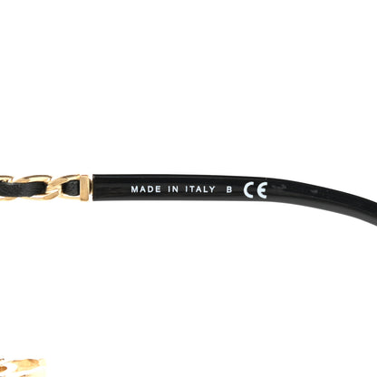 Chanel Acetate Lambskin Chain Square Sunglasses 5210-Q-A Black 5 of 11