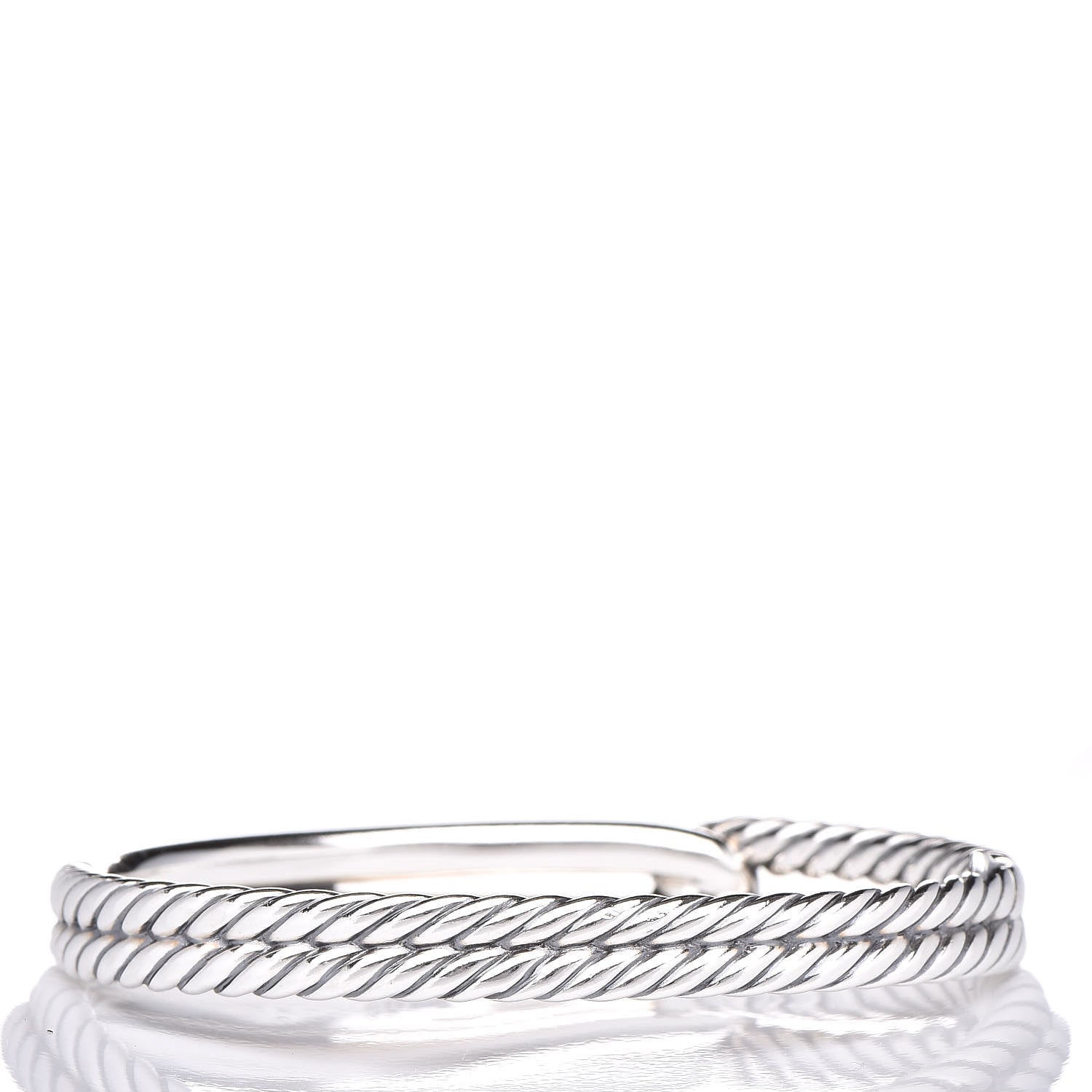 David Yurman Sterling Silver 10mm Single Loop Labyrinth Bracelet 3 of 5