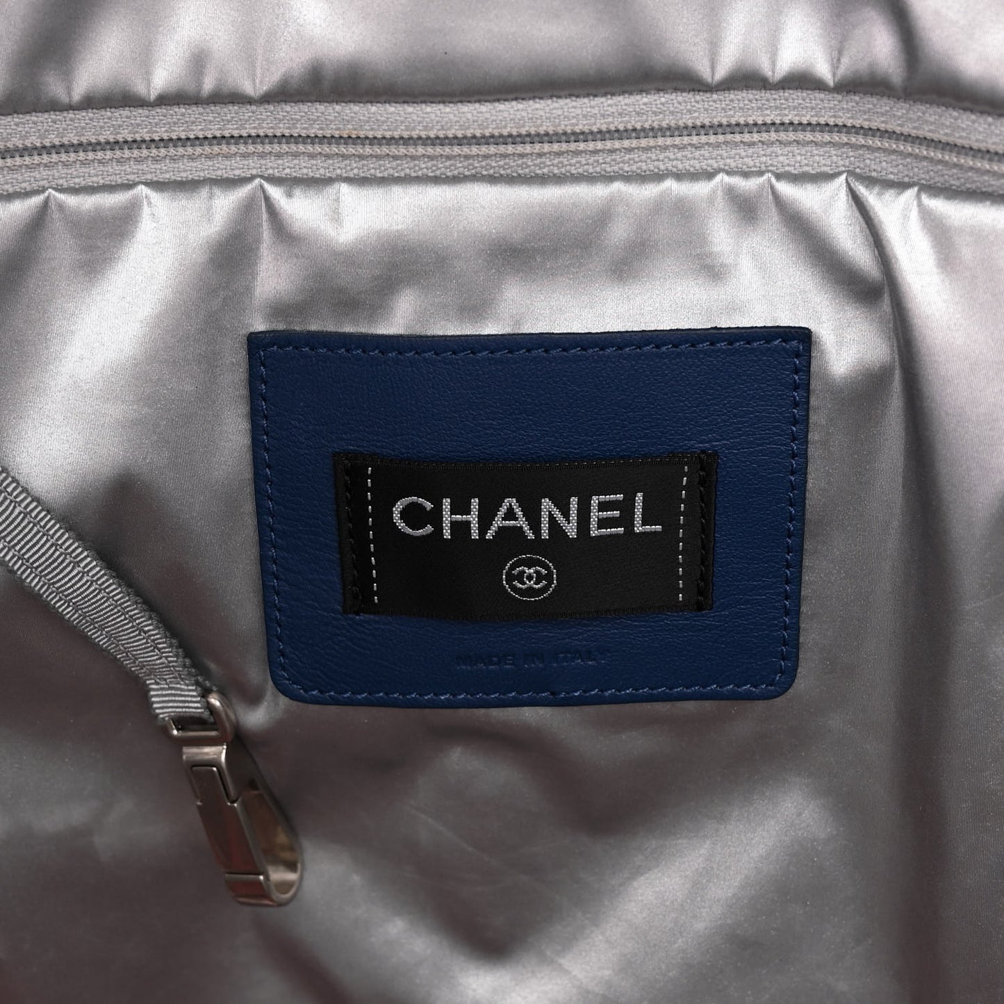 Nylon Embossed Large Doudoune Bowling Bag Pink Blue White