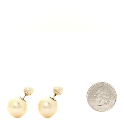 Christian Dior Pearl Mise En Dior Tribal Earrings Gold 2 of 6
