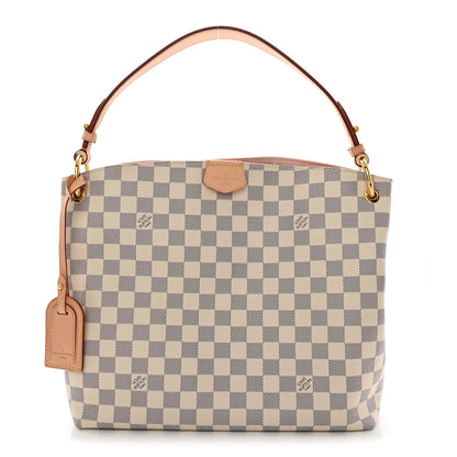 Louis Vuitton Damier Azur Graceful PM Rose Ballerine 1 of 9