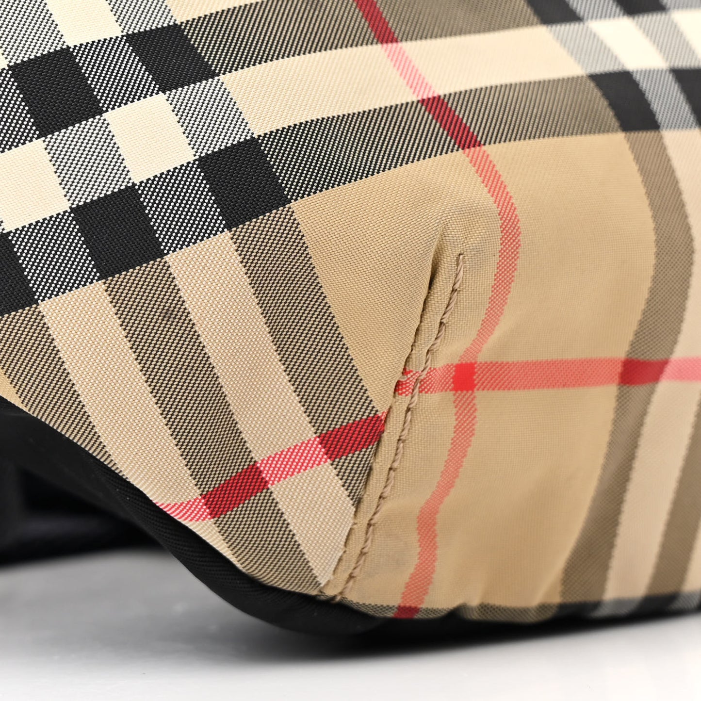 Nylon Vintage Check Sonny Bum Bag Archive Beige Black