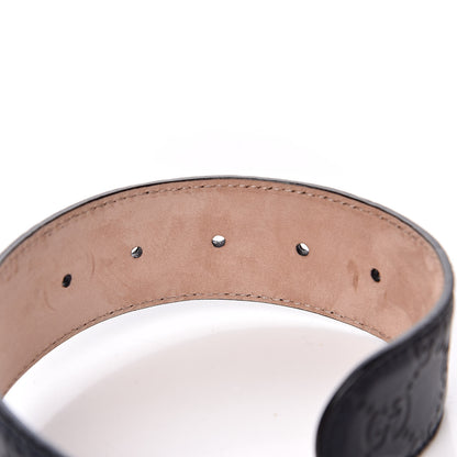 Gucci Guccissima Interlocking G Belt 85 34 Navy 6 of 8