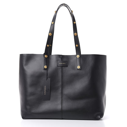 Versace Calfskin Palazzo Tote Black 3 of 10