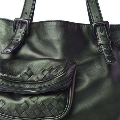 Bottega Veneta Iridescent Scarabee Multi Pocket Tote Green 11 of 13