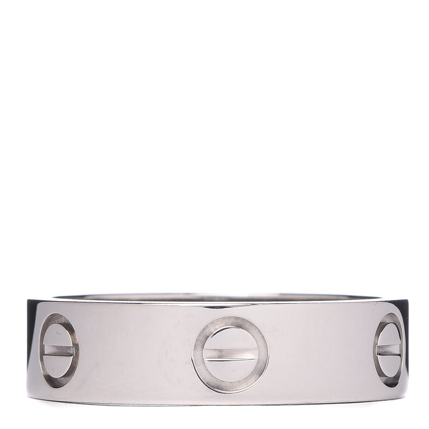 18K White Gold 5.5mm LOVE Ring 58 8.25