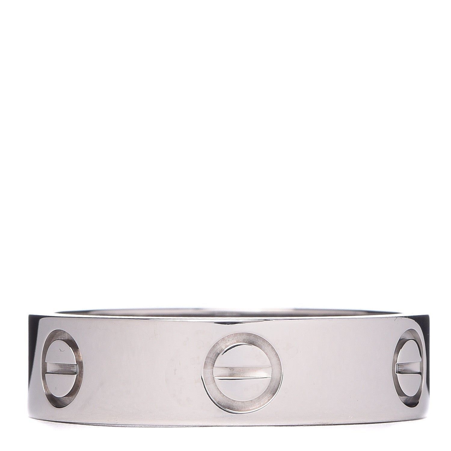 Cartier 18K White Gold 5.5mm LOVE Ring 58 8.25 1 of 5