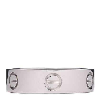 Cartier 18K White Gold 5.5mm LOVE Ring 58 8.25 1 of 5