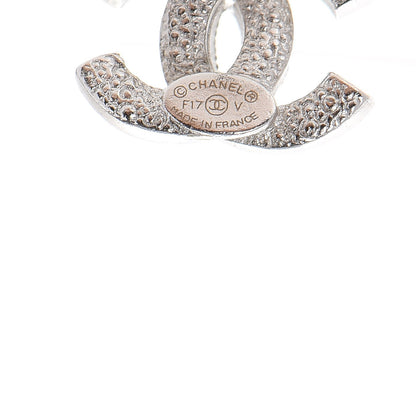 Chanel Crystal CC Earrings Silver 5 of 6