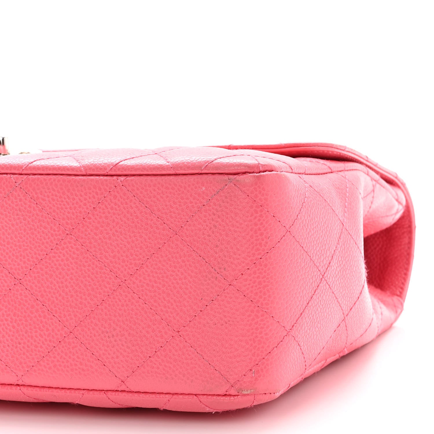 Chanel Caviar Quilted Jumbo Double Flap Pink 10 of 12