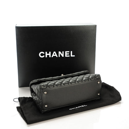 Chanel Caviar Lizard Quilted Small Coco Handle Flap Black 3 of 7