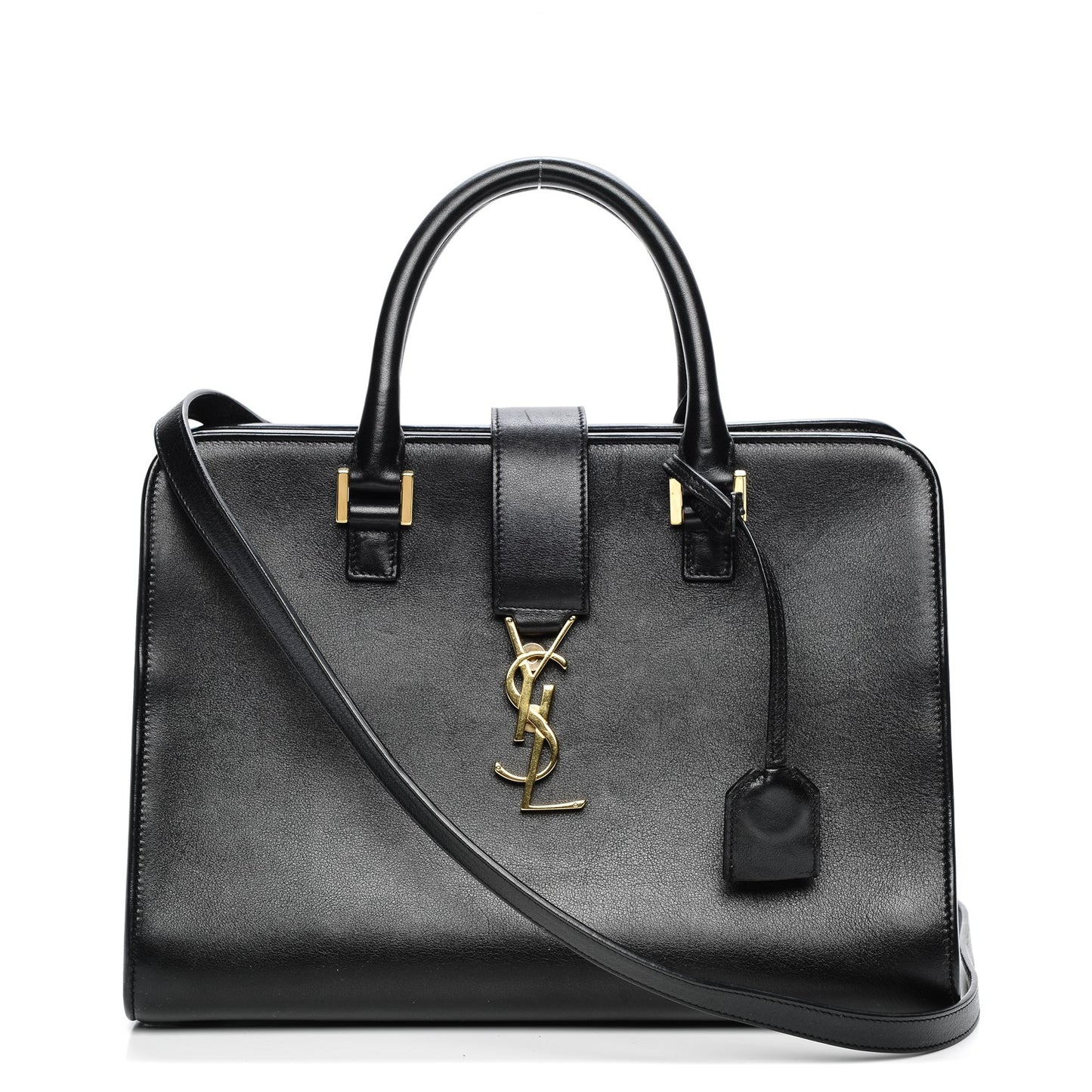 Calfskin Small Monogram Cabas Black