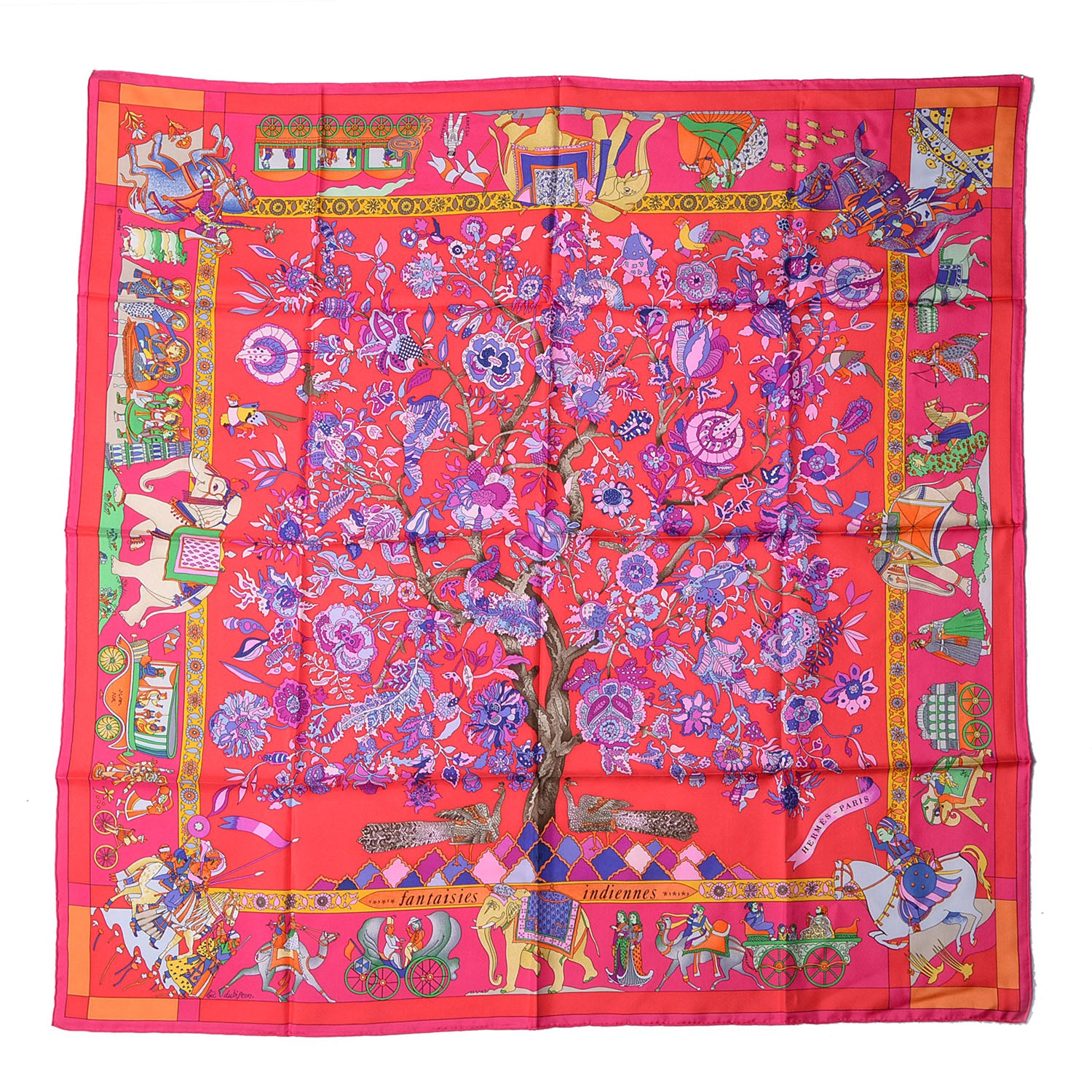 Hermes Silk Fantaisies Indiennes Scarf 90 2 of 6