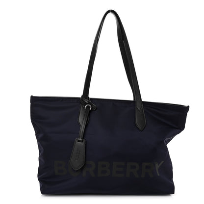 Burberry Nylon Logo Tote Medium Blue 1 of 9