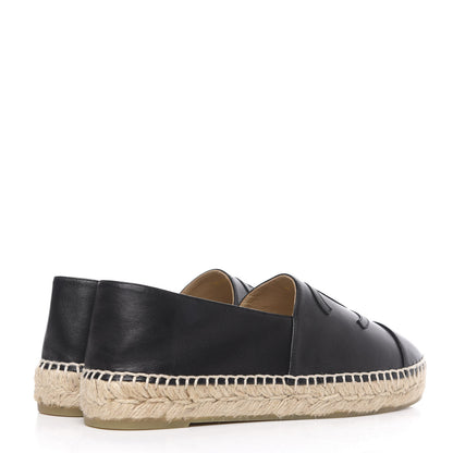 Chanel Lambskin CC Espadrilles 38 Black 4 of 10