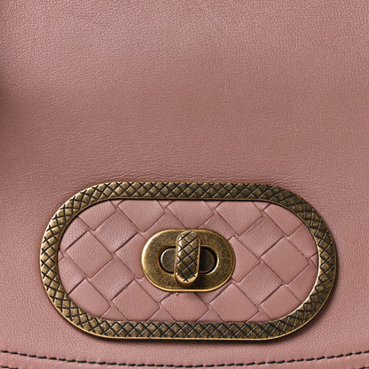 Bottega Veneta Nappa Intrecciato BV Luna Shoulder Bag Deco Rose 8 of 10