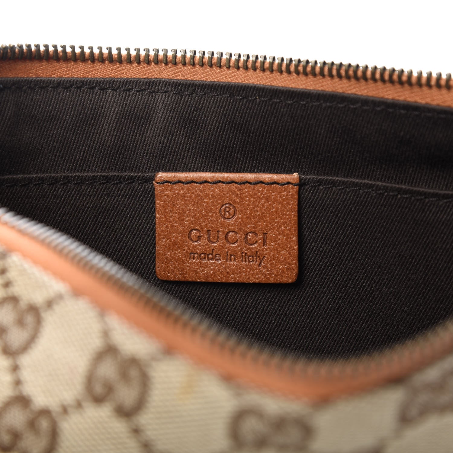 Gucci Monogram Horsebit Nail Chain Pochette Orange 8 of 10