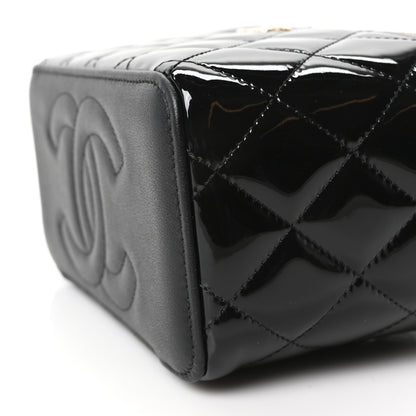 Chanel Patent Quilted Pick Me Up Vanity Case Black 9 of 9