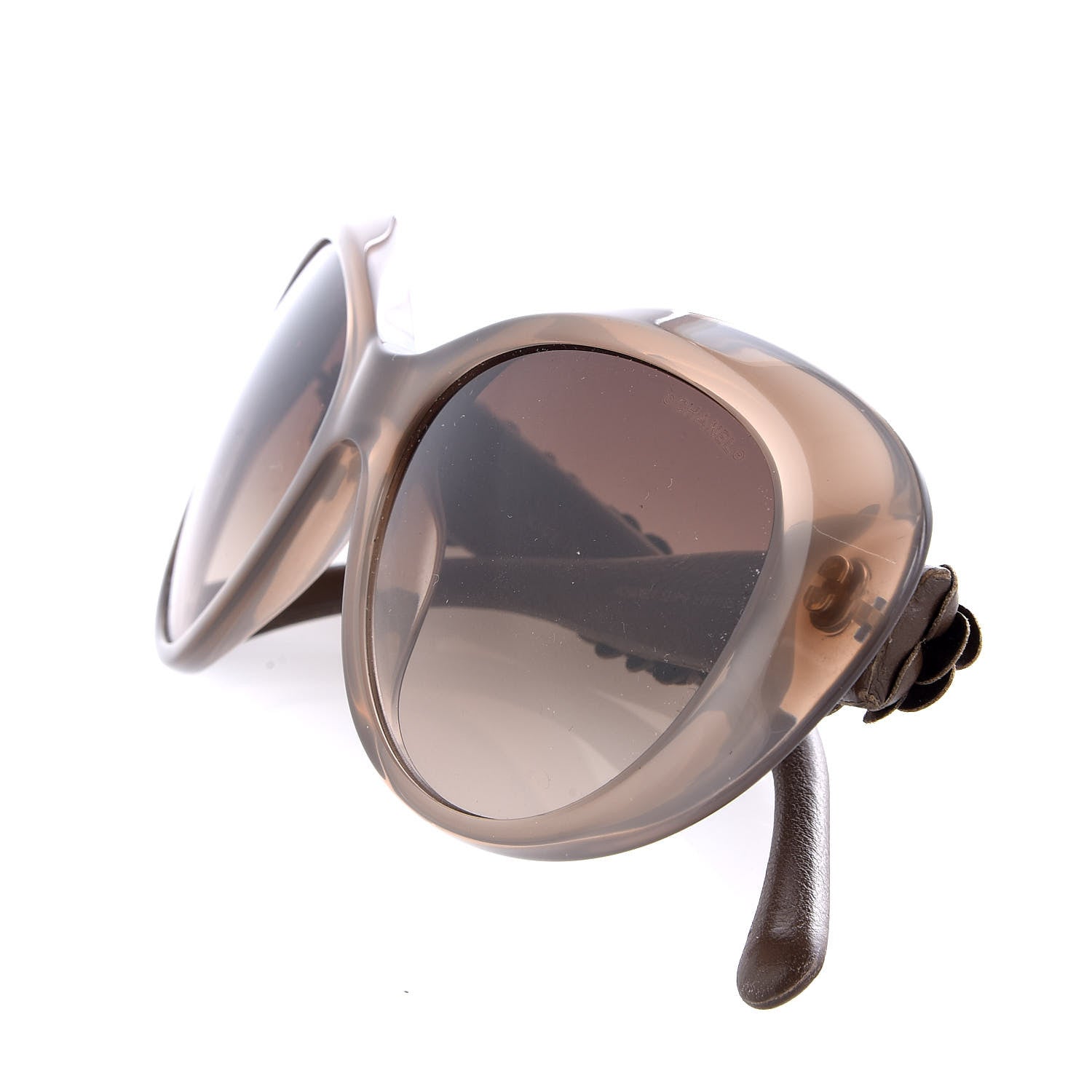 Chanel Lambskin Camellia CC Sunglasses 5318-Q Brown 8 of 9